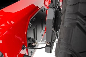 Jeep Wrangler Unlimited Rear Bumper - Rough Country - Trail with Tire Carrier - '18-'25